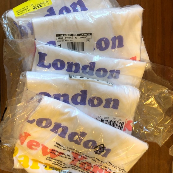 ✅SOLD J. CREW COLLECTOR TEE LONDON NYC PARIS NWT XL - Picture 6 of 10